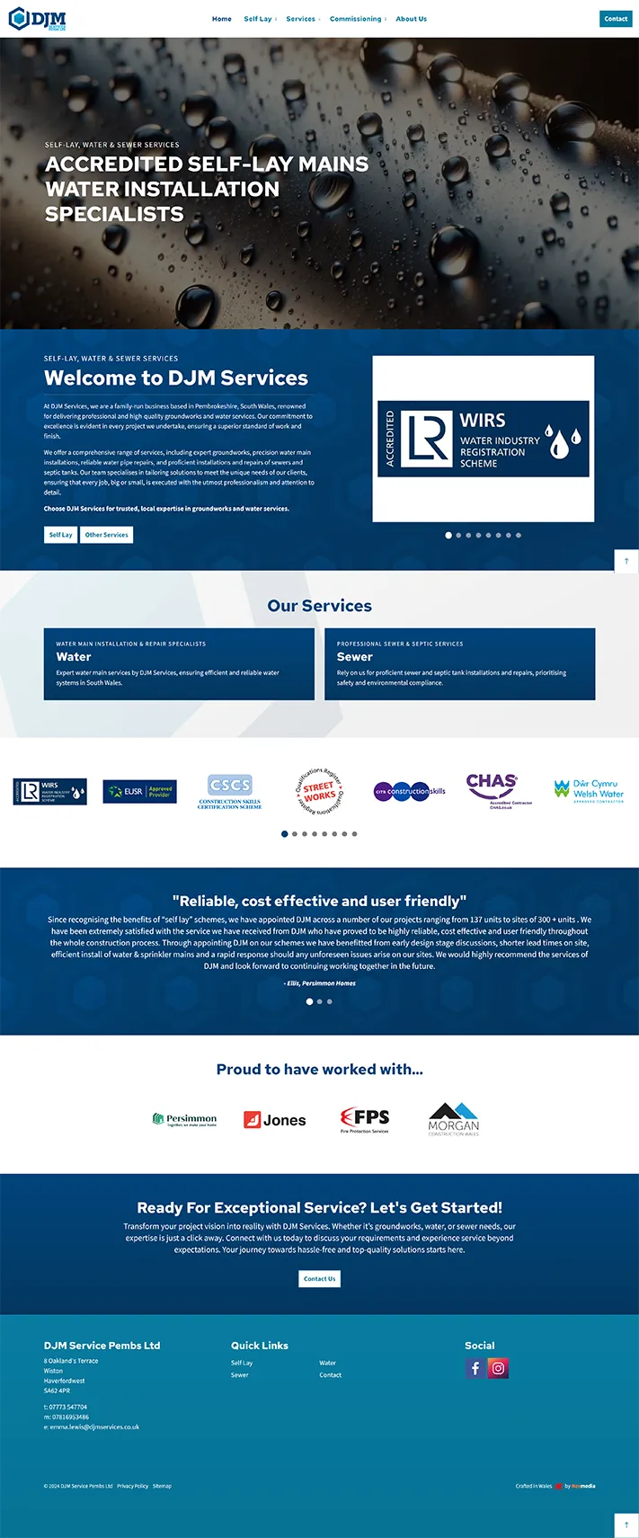 DJM Services Umbraco Website
