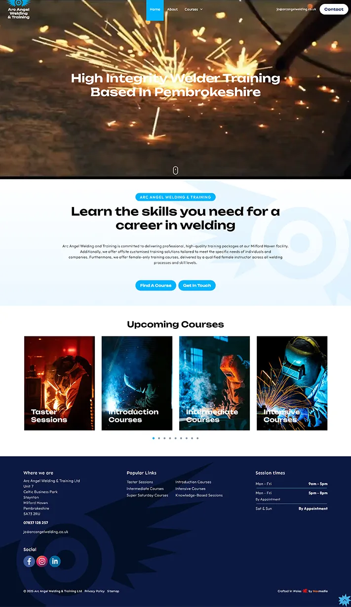ARC Angel Welding Website