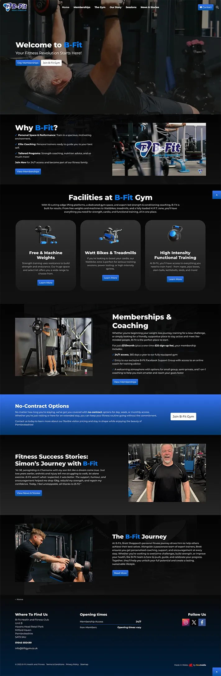 B-Fit Gym Website