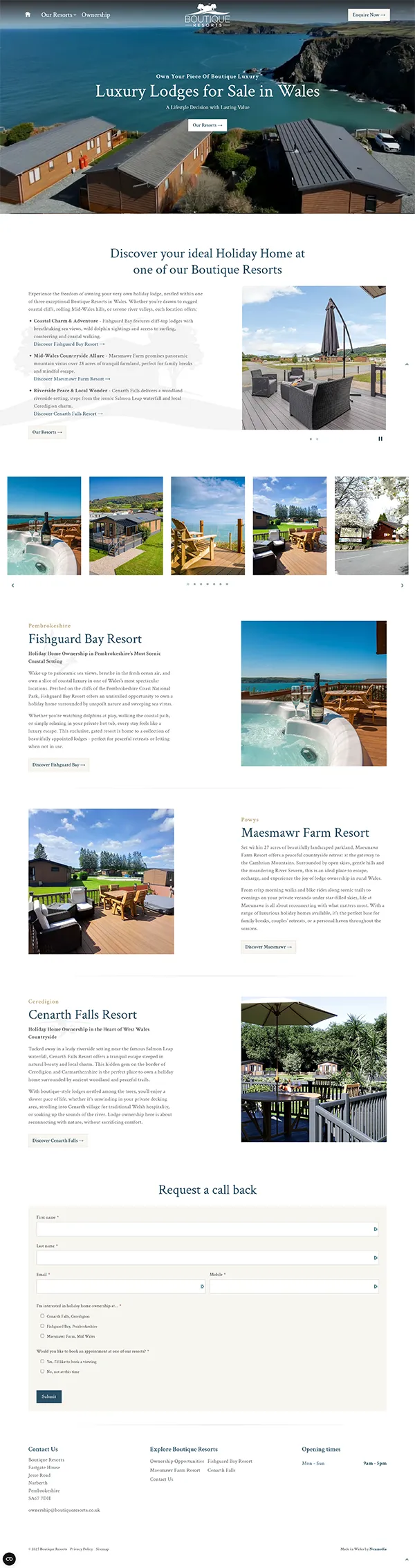 Boutique Resorts - Umbraco Website
